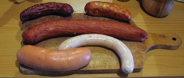 Closeup on Sausages