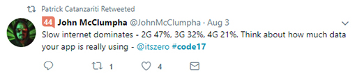 Code 17 in 100 Tweets