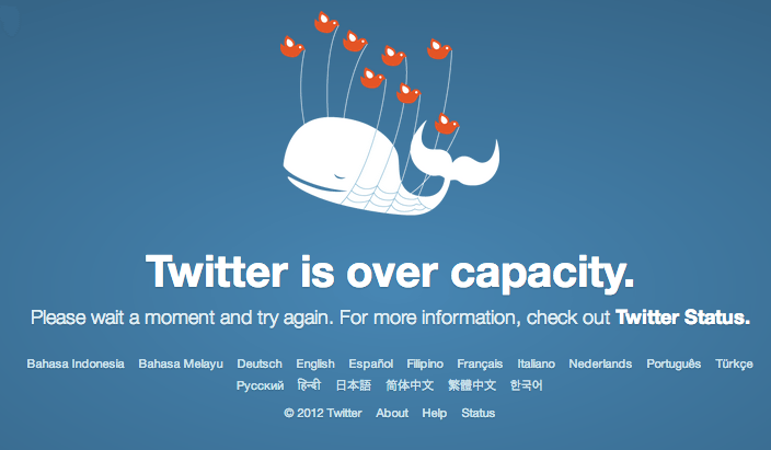 Fail Whale at Twitter
