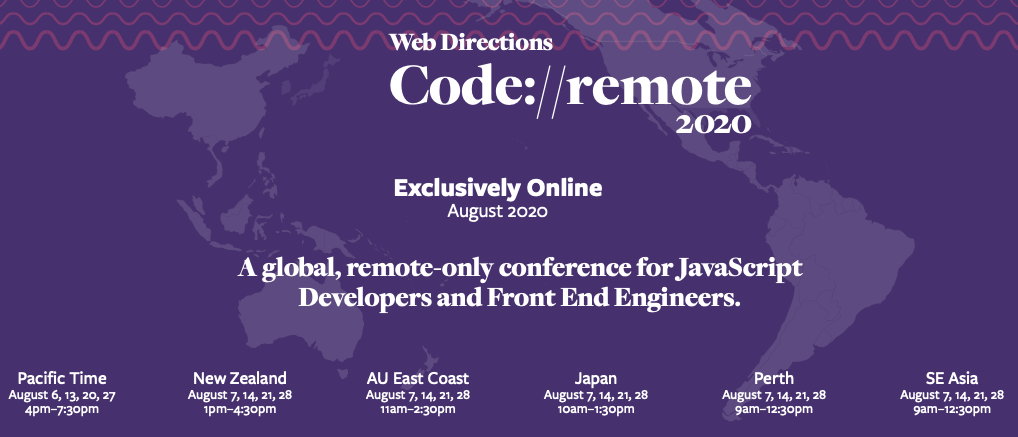 Promo for our Code Remote Conference.